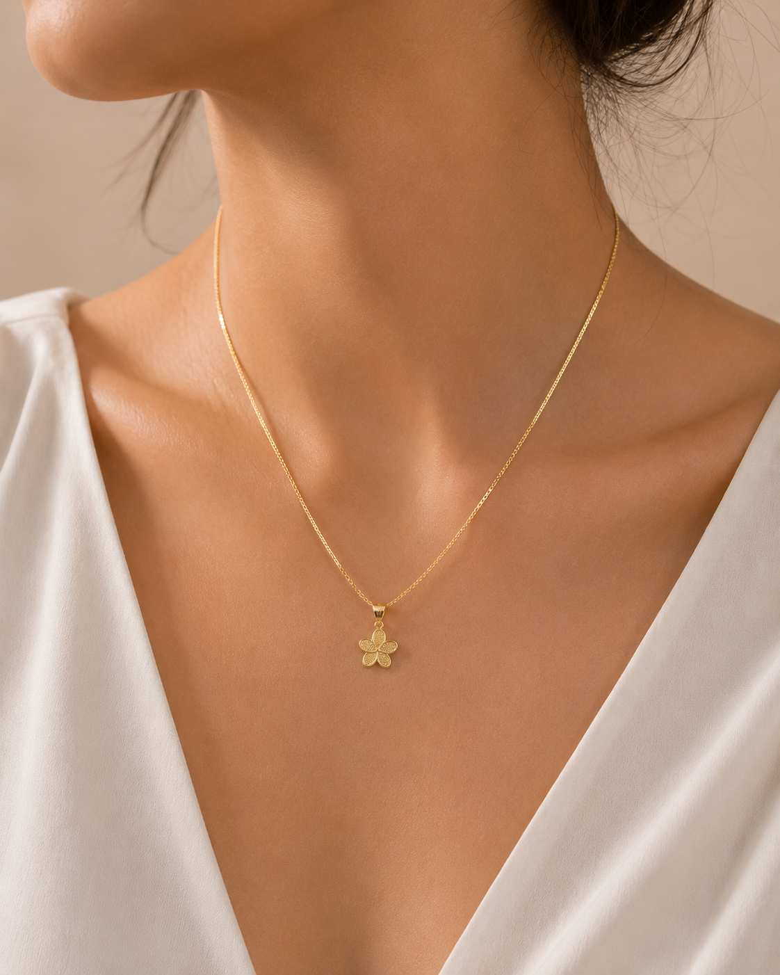 Flower Pendant Necklace 🌸✨