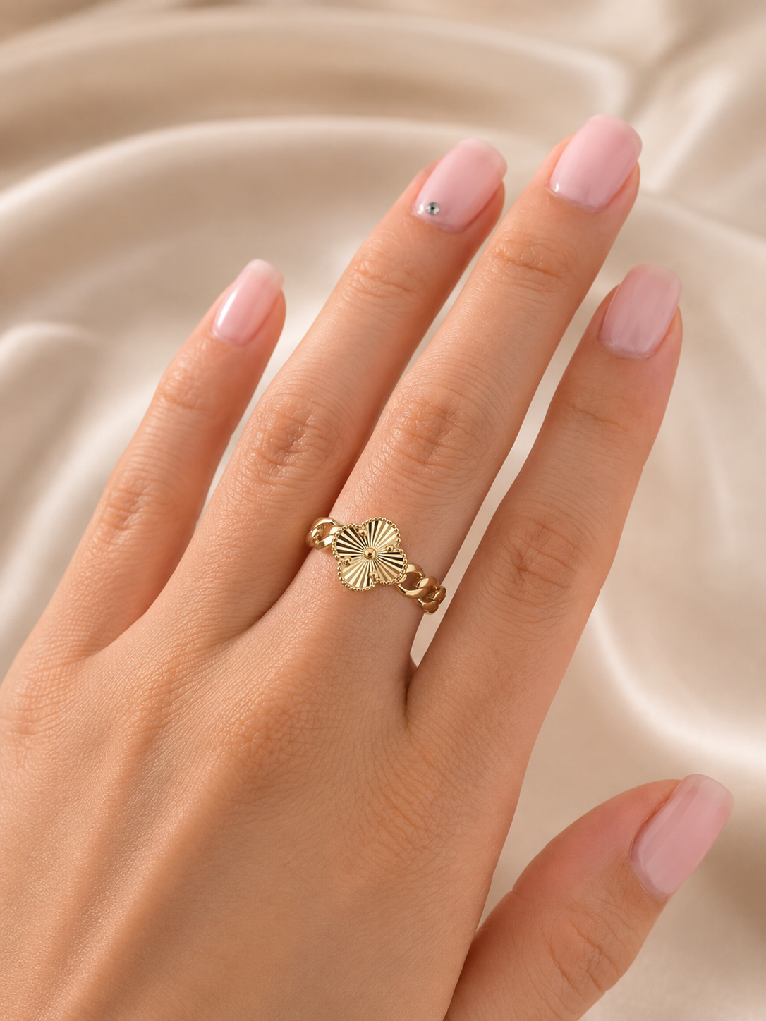Floral Gold Ring